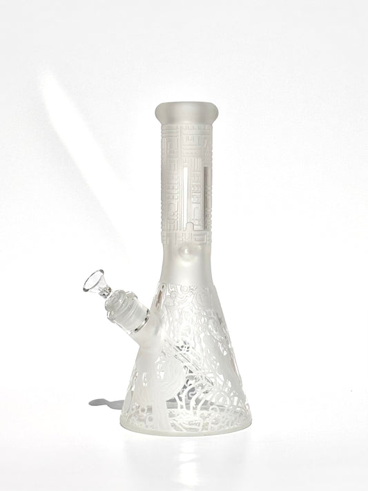 Doodle SandBlasted Beaker Bong