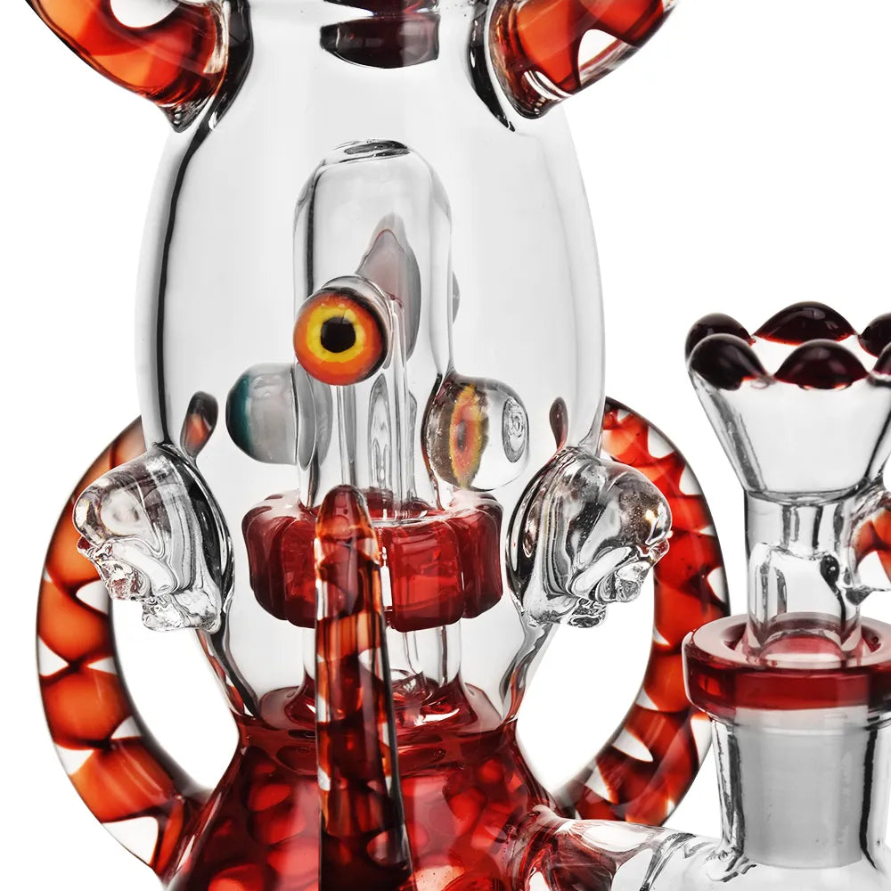 EG Glass Evil Eyes Beaker Bong