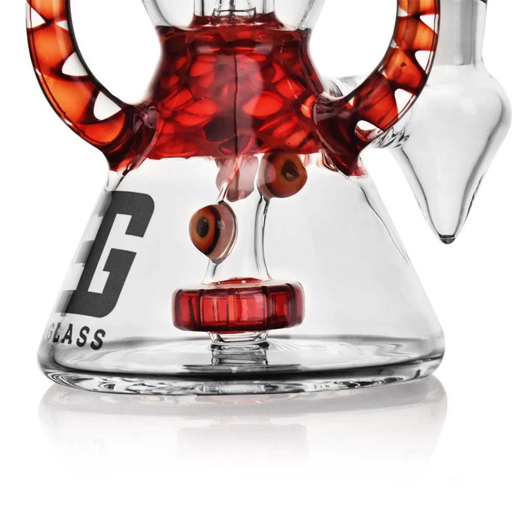 EG Glass Evil Eyes Beaker Bong