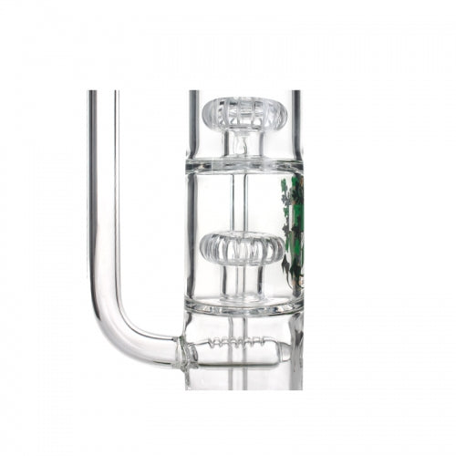 Phoenix Star 14” Double Showerhead Incline Percolator Bong