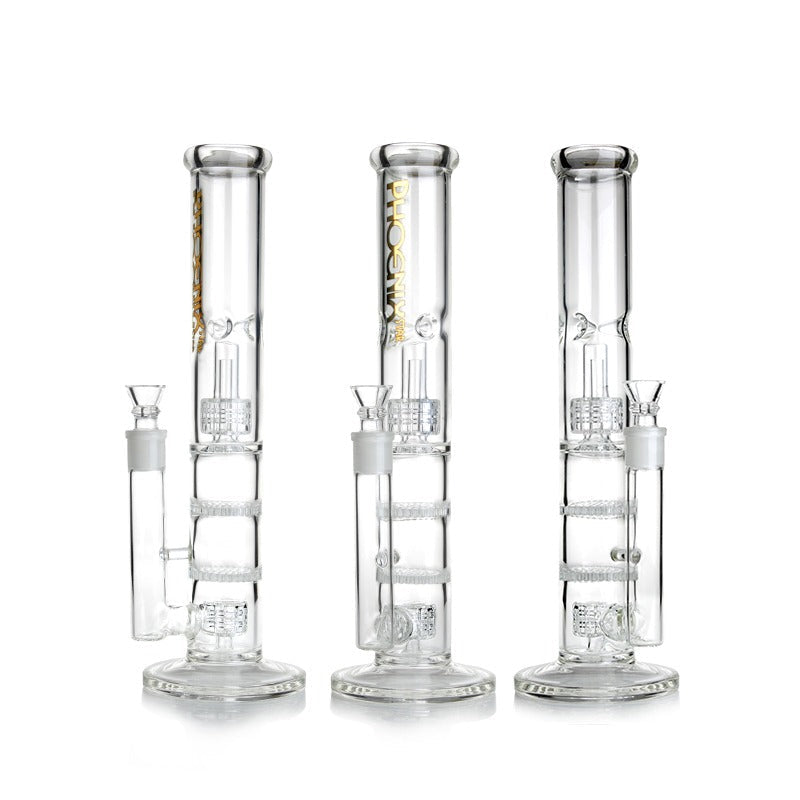 Phoenixstar Double HoneyComb & Double Matrix Percolator Bong